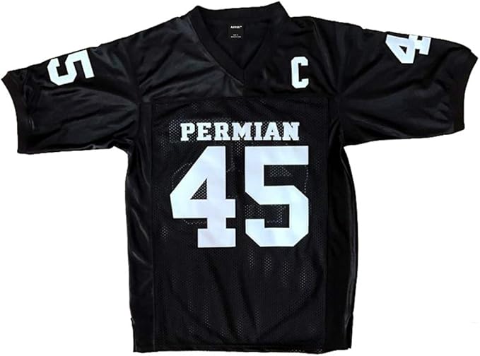 aiffee 男式 #45 permian miles 足球球衣 黑色 尺码 s-3xl